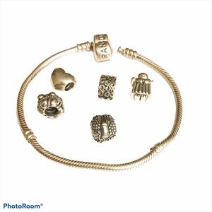 Authentic Pandora Bracelet with Charms